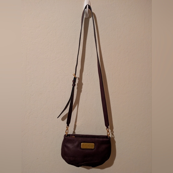 Marc By Marc Jacobs Elegant Burgundy Leather Mini Crossbody Bag Excellent! - Picture 3 of 8